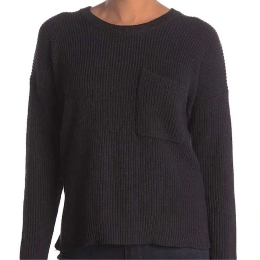 Madewell Black Crew Neck Basic Classic Sweater - image 1